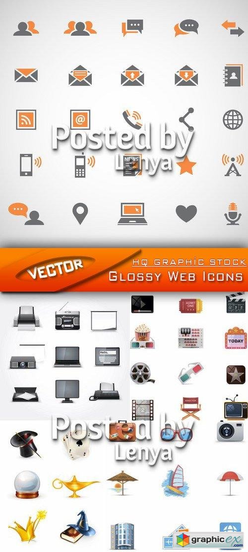 Glossy Web Icons 01