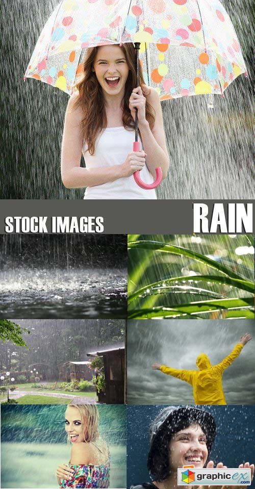 Stock Photos - Rain, 44xJPG!