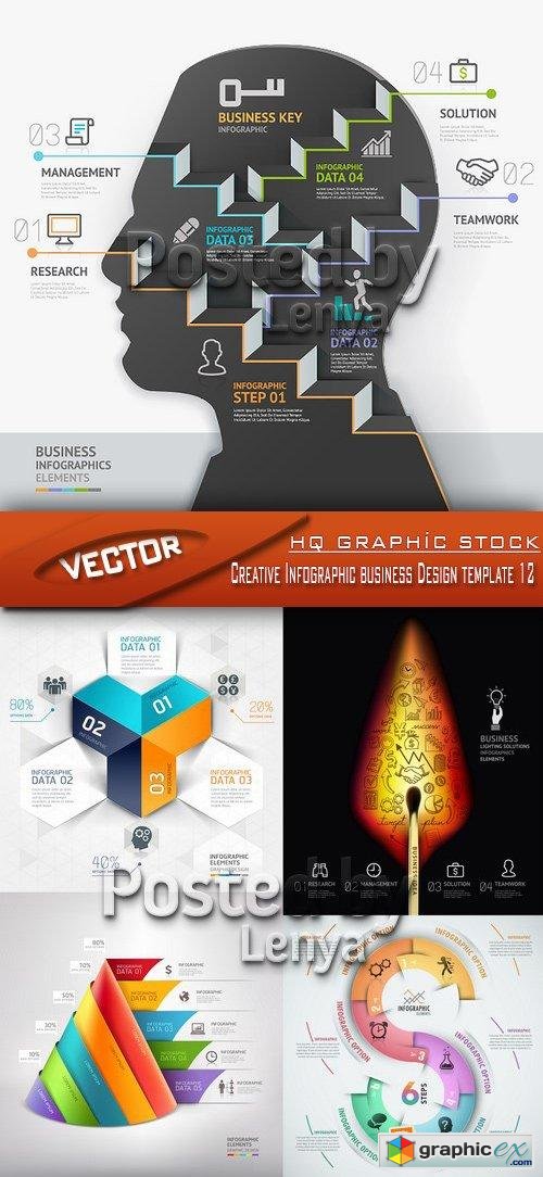 Stock Vector - Creative Infographic business Design template 12