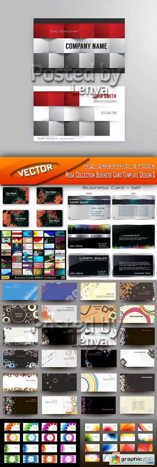 Stock Vector - Mega Collection Business Card Template Design 2