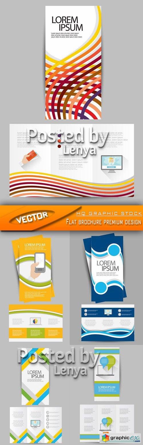 Stock Vector - Flat brochure premium design