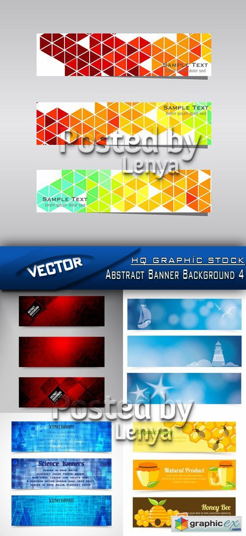 Stock Vector - Abstract Banner Background 4