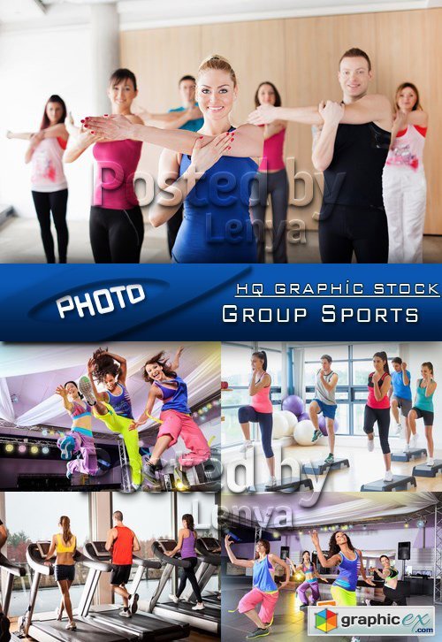 Stock Photo - Group Sports