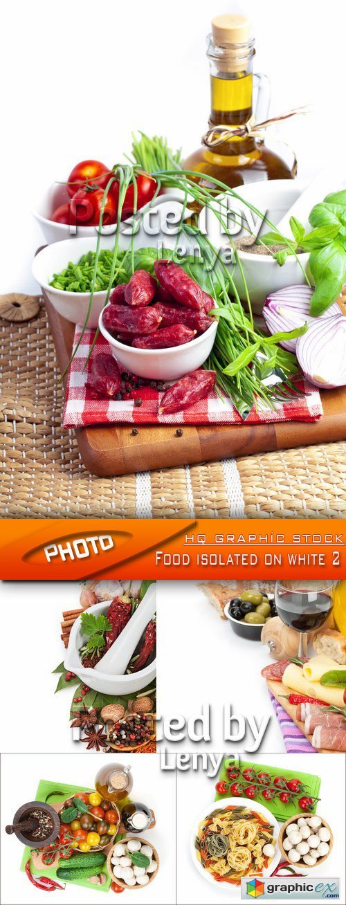 Stock Photo - Food isolated on white 2