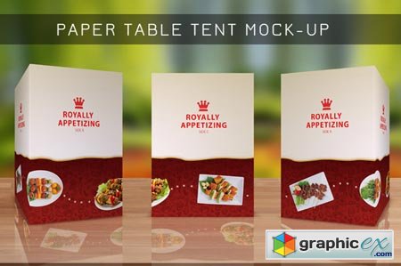 Table Tent Mock-up Template Vol.8 3868