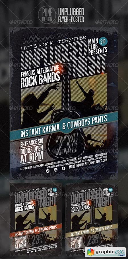 Unplugged Flyer Poster Template 2488843