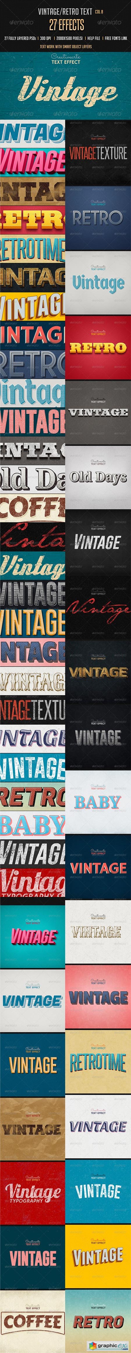 Vintage Retro Text Effects Col 8 8537330