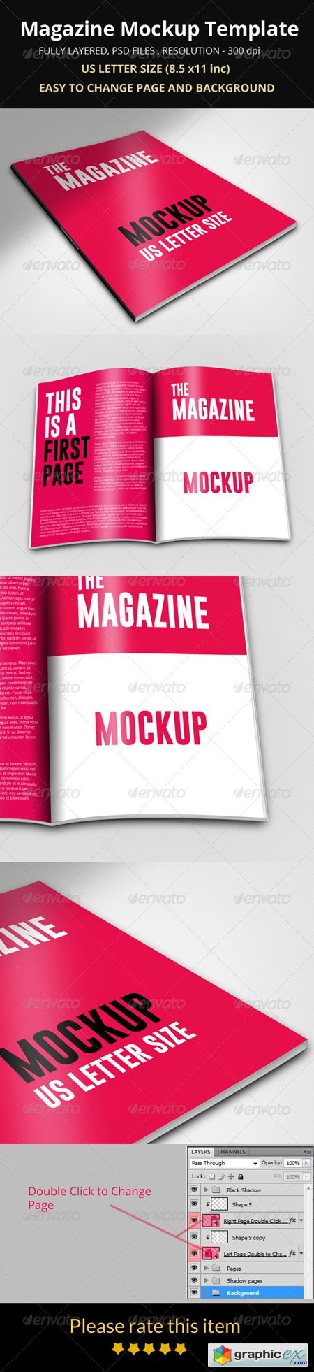 Magazine Mockup Template 8608381