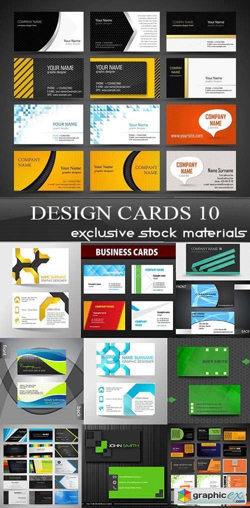 Design Cards Collection 10, 25xEPS