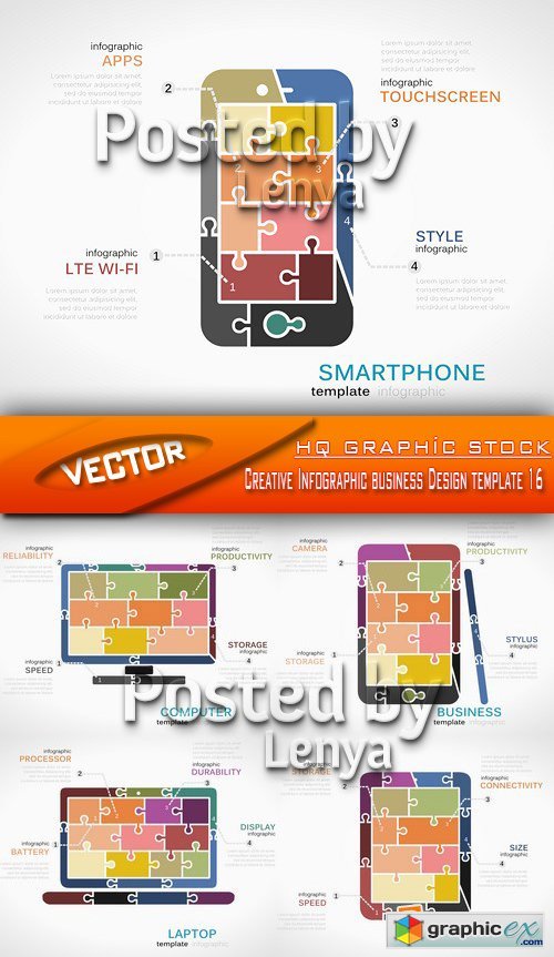 Stock Vector - Creative Infographic business Design template 16