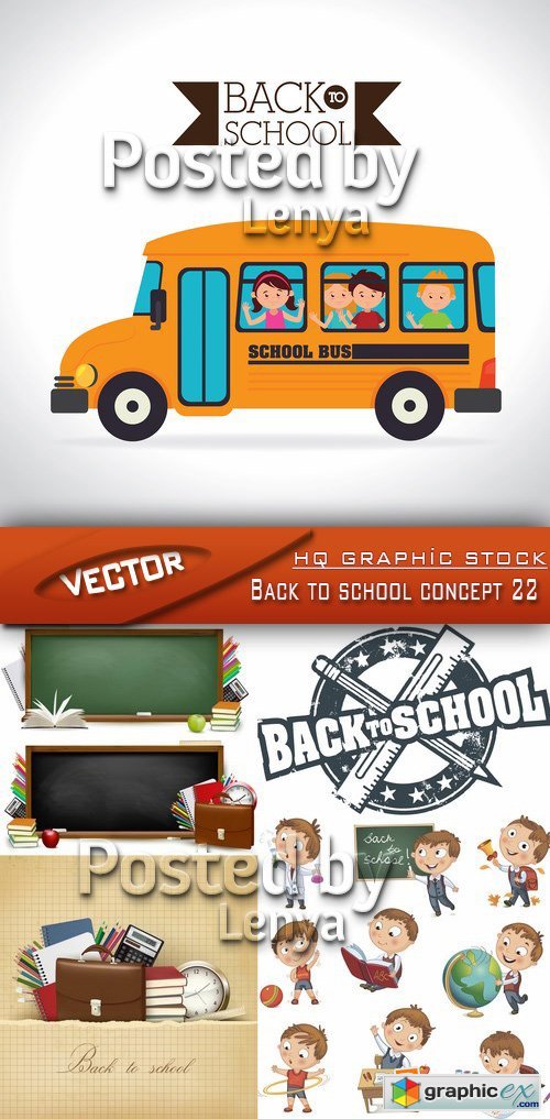Stock Vector - Back to school concept 22