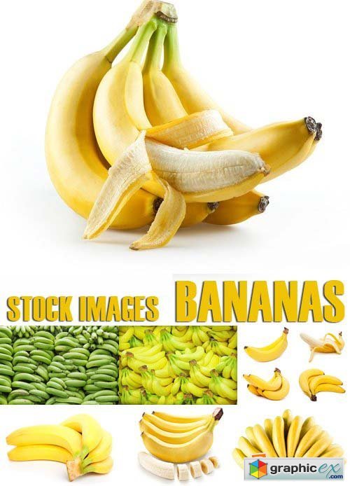 Stock Photos - Bananas, 25xJPG