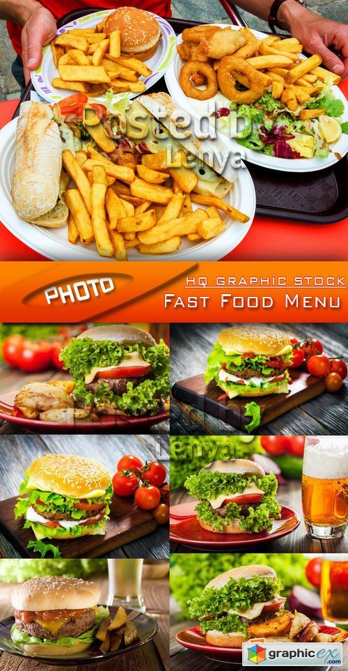 Stock Photo - Fast Food Menu