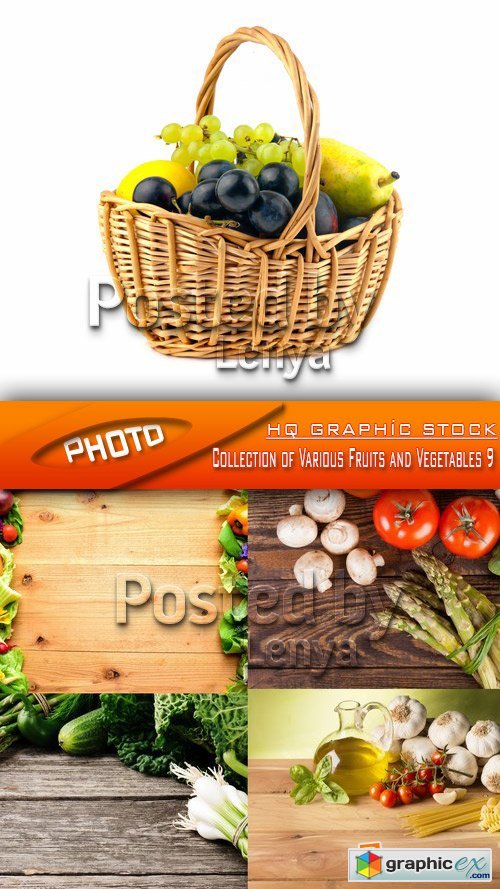 Stock Photo - Collection of Various Fruits and Vegetables 9