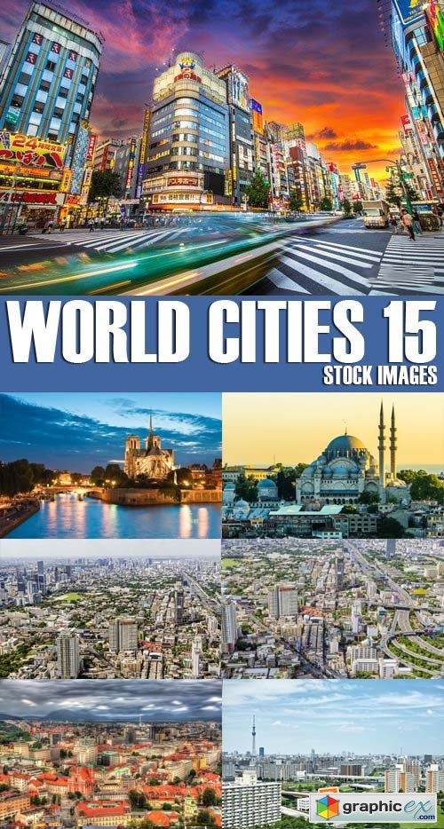 Stock Photos - World Cities 15, 25xJPG