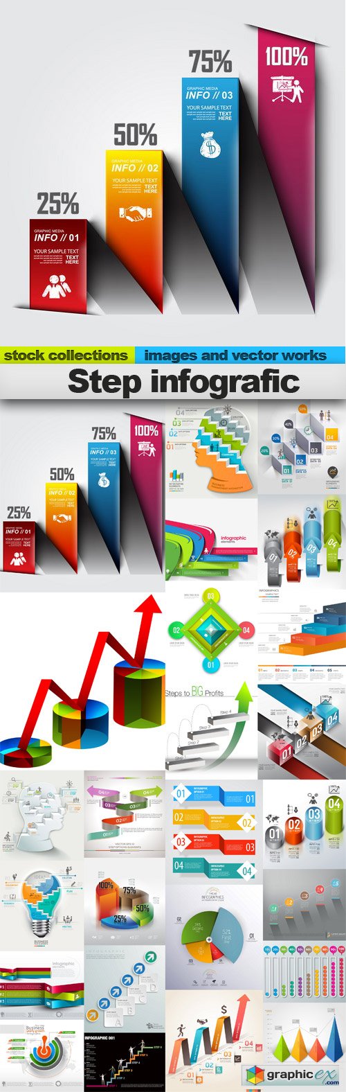 Step infografic vector 25xEPS