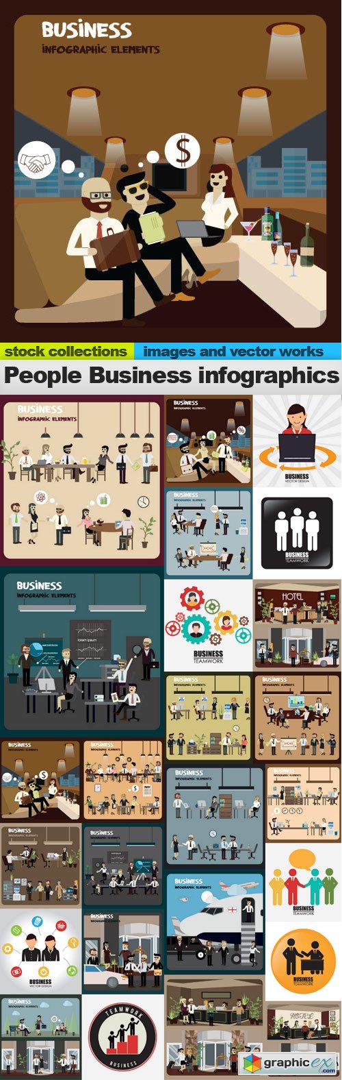 People Business infographics 25xEPS