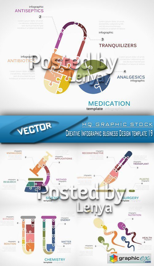 Stock Vector - Creative Infographic business Design template 19