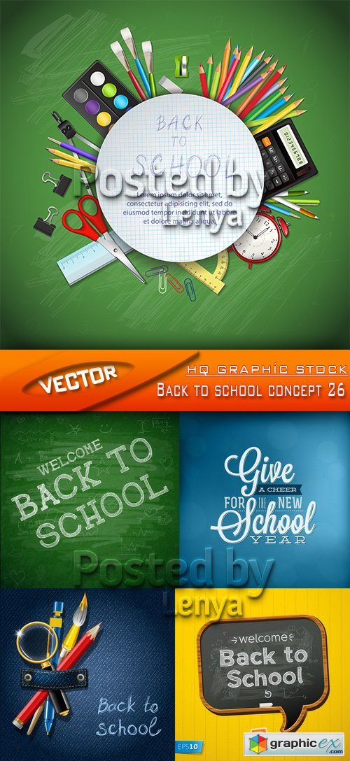 Stock Vector - Back to school concept 26