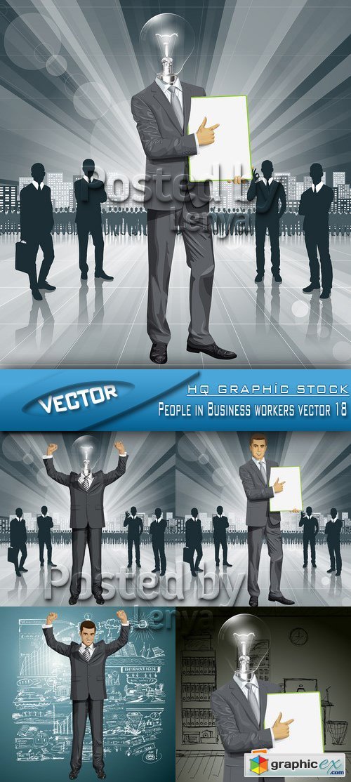 Stock Vector - People in Business workers vector 18