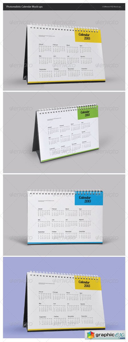 Photorealistic Calendar Mock-Ups 5051590