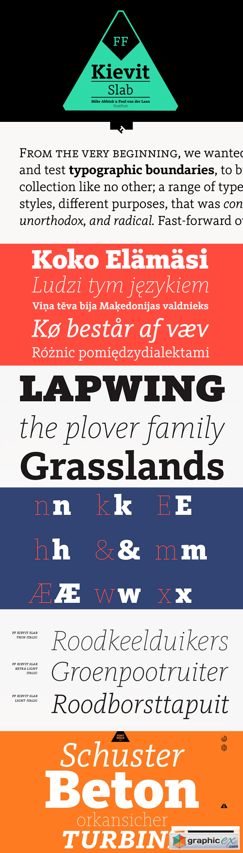 FF Kievit Slab Font Family - 18 Fonts for $659