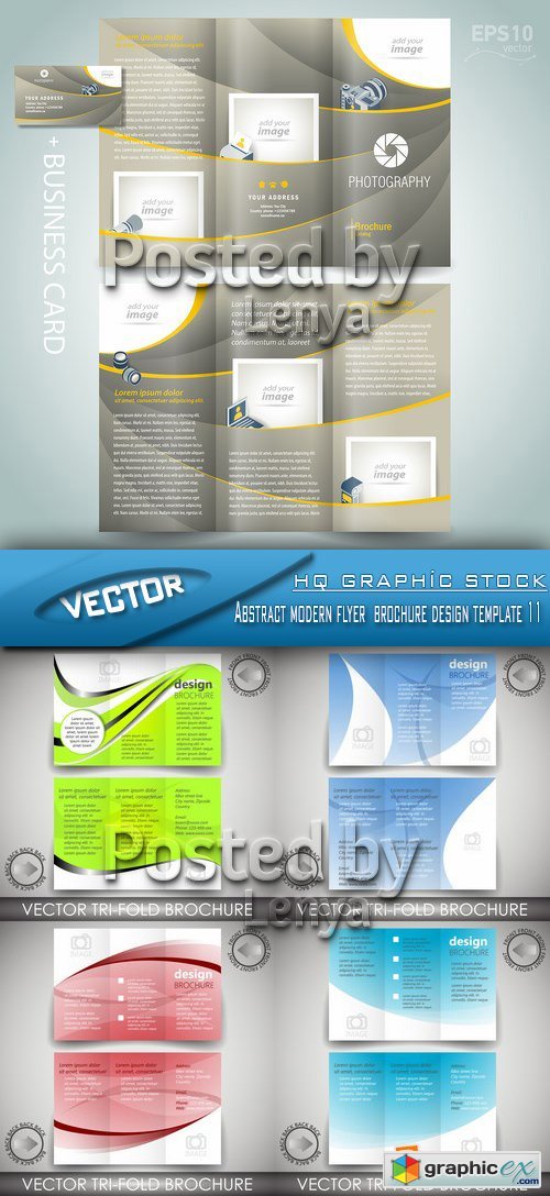 Stock Vector - Abstract modern flyer  brochure design template 11