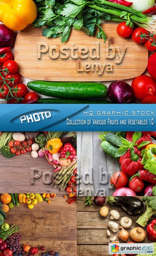 Stock Photo - Collection of Various Fruits and Vegetables 10