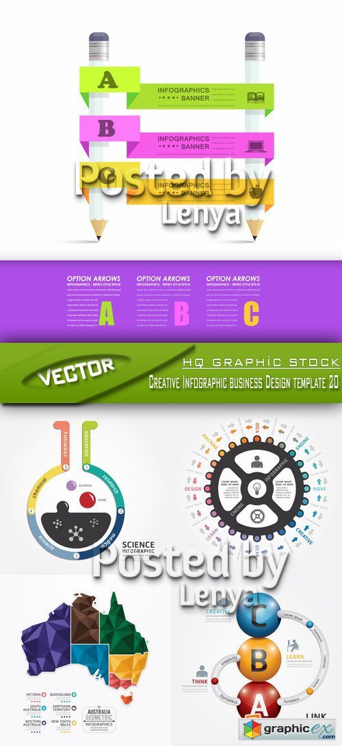Stock Vector - Creative Infographic business Design template 20