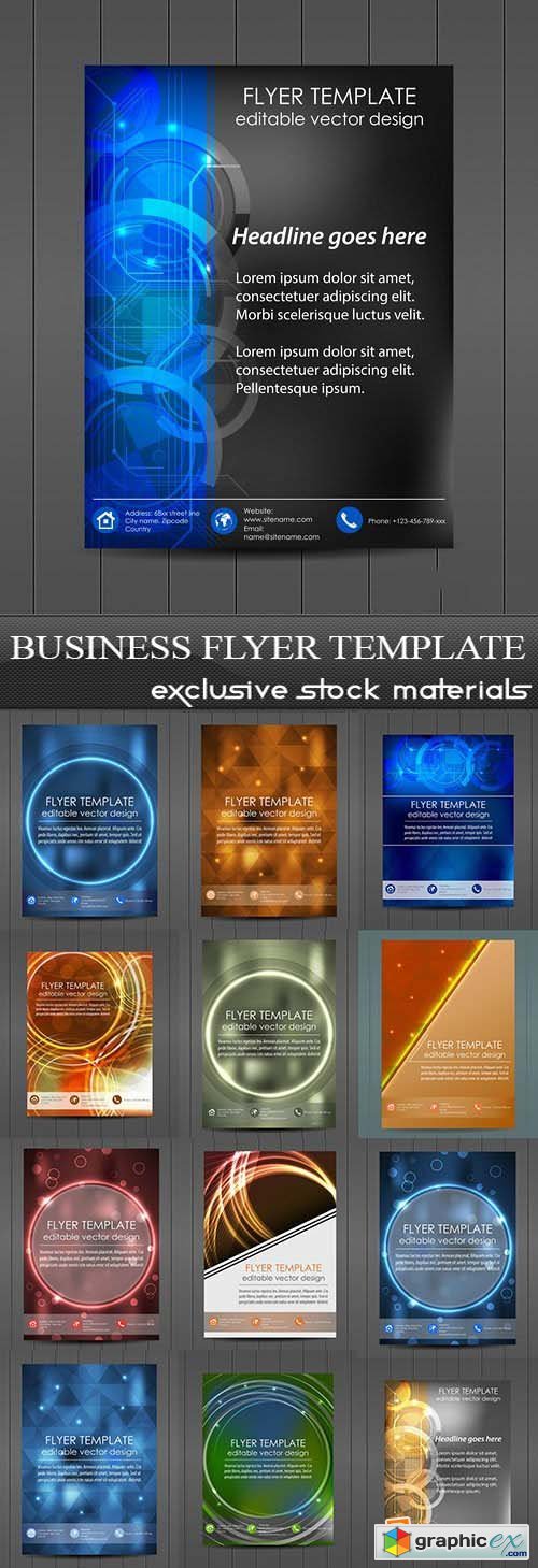 Business Flyer Template, 25xEPS