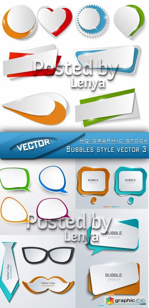 Stock Vector - Bubbles style vector 3