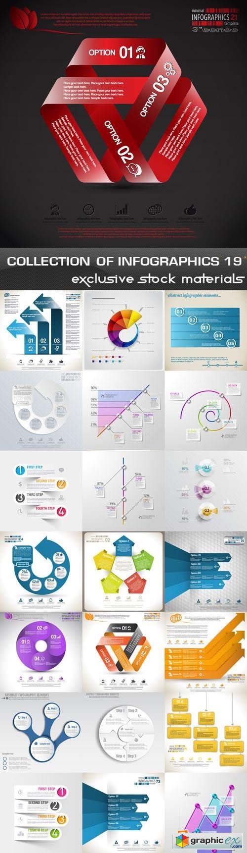 Collection of Infographics Vol.19, 25xEPS