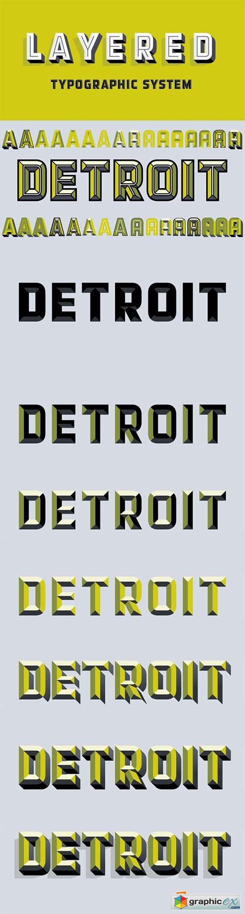 Detroit Font Family - 12 Fonts $950