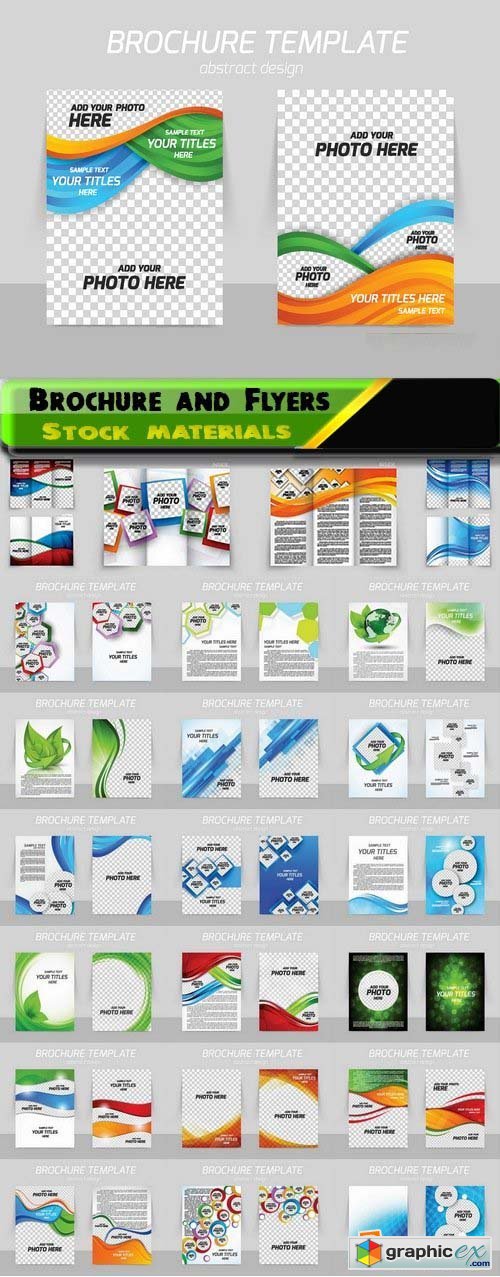 Brochure and Flyers Template Design in vector from stock 13 25xEPS