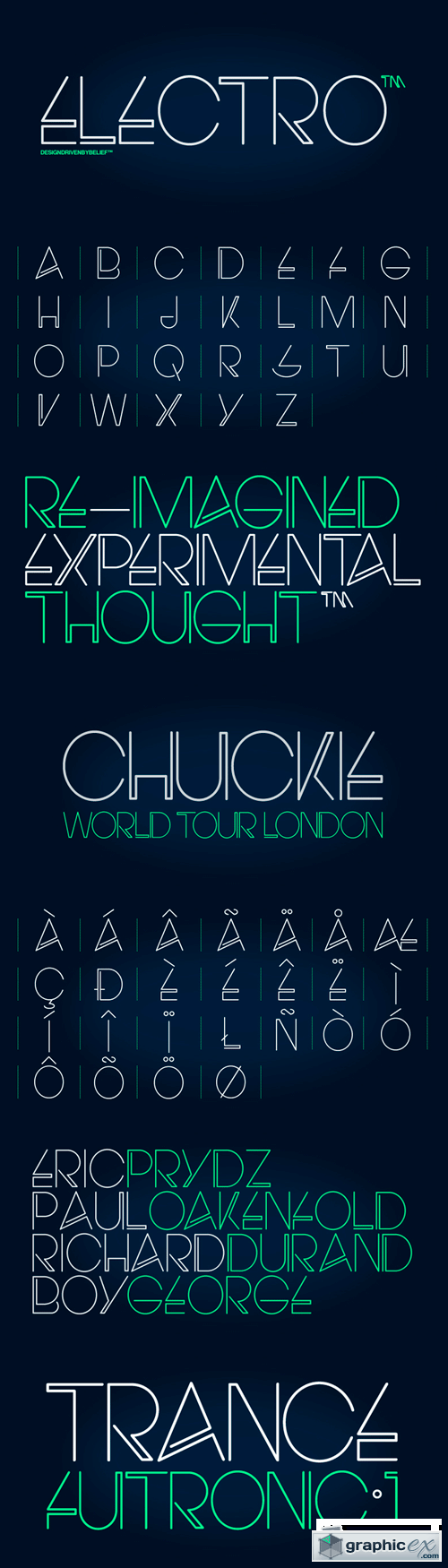 Electro Font for $25