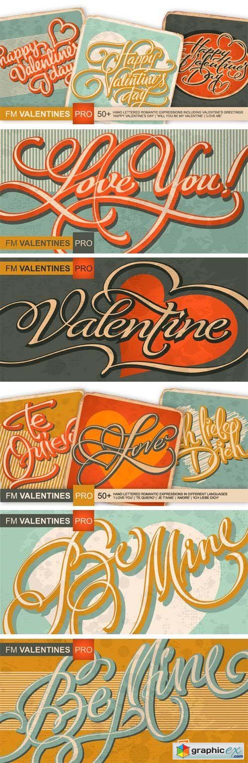 FM Valentines Pro Font for $29