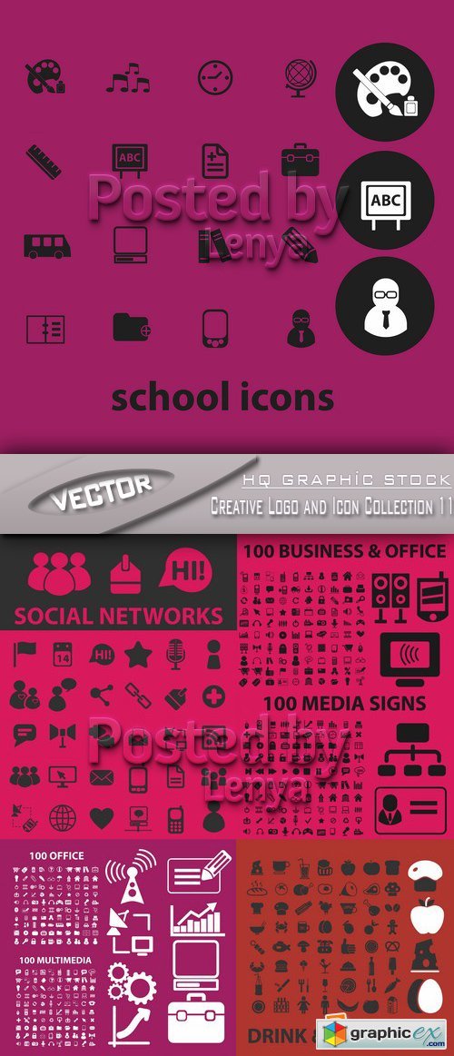 Stock Vector - Creative Logo and Icon Collection 11
