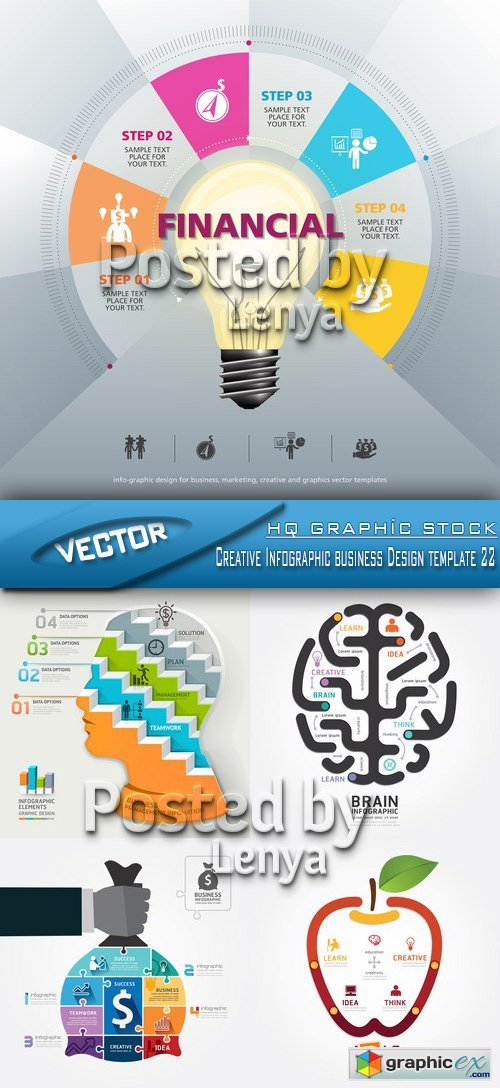 Stock Vector - Creative Infographic business Design template 22