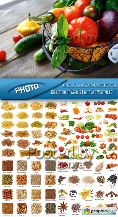 Stock Photo - Collection of Various Fruits and Vegetables 11