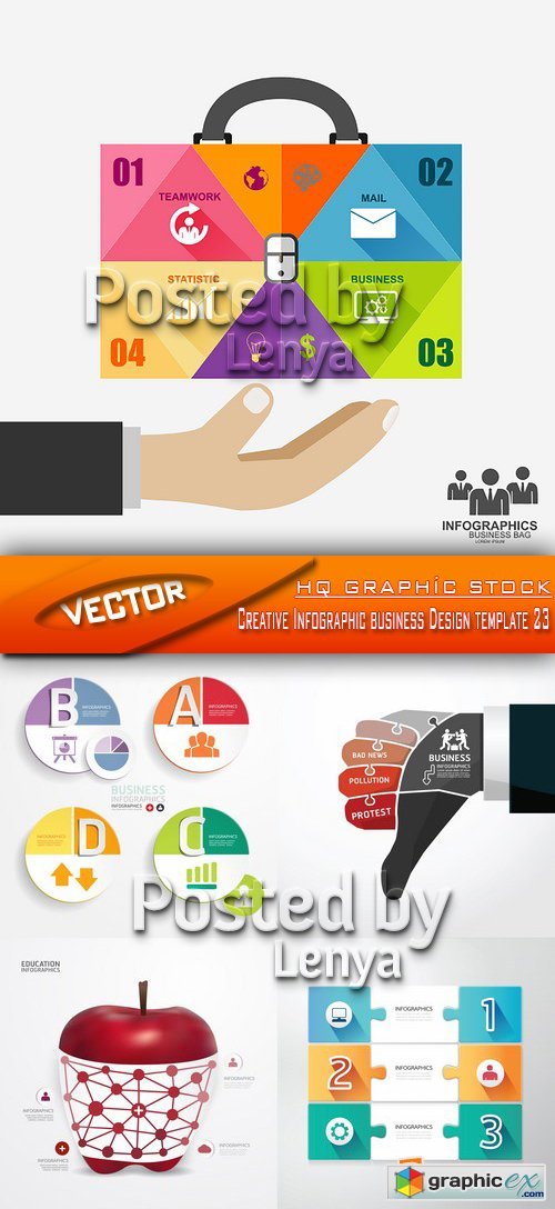 Stock Vector - Creative Infographic business Design template 23
