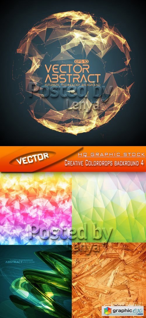 Stock Vector - Creative Colordrops backround 4