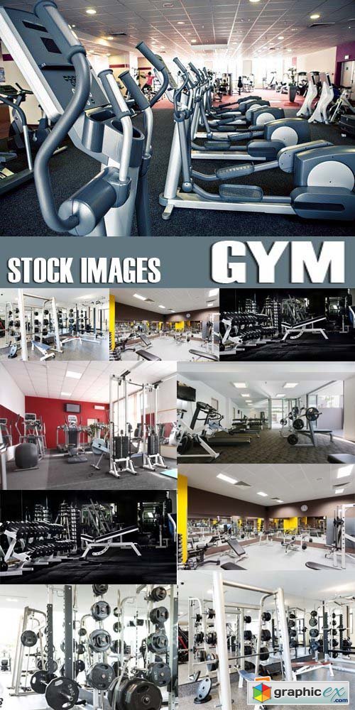 Stock Photos - Gym, 25xJPG