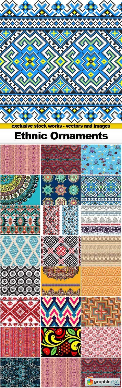 Ethnic Ornaments - 25x EPS