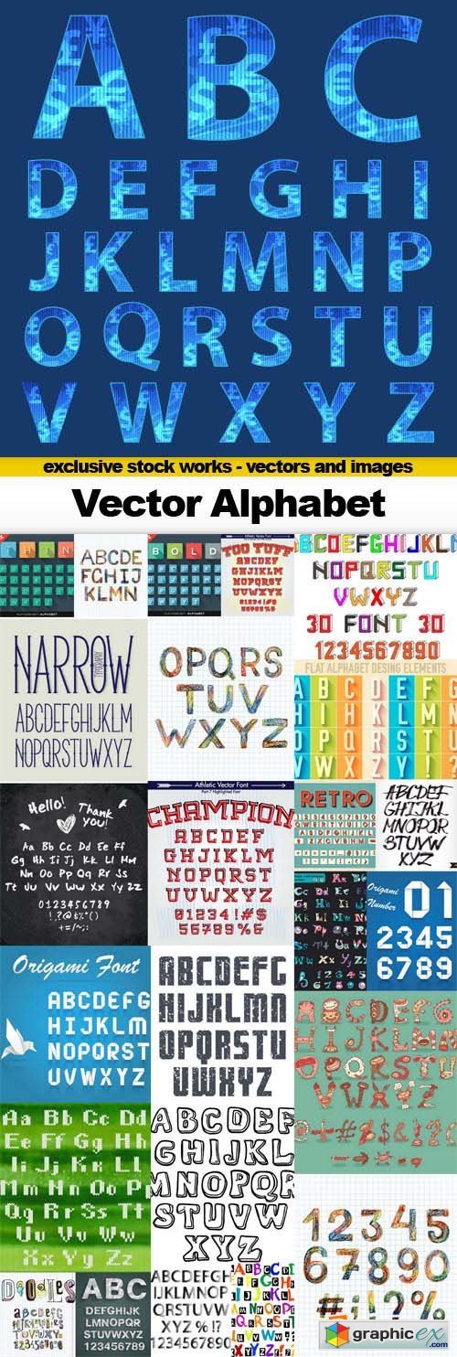 Vector Alphabet - 25x EPS