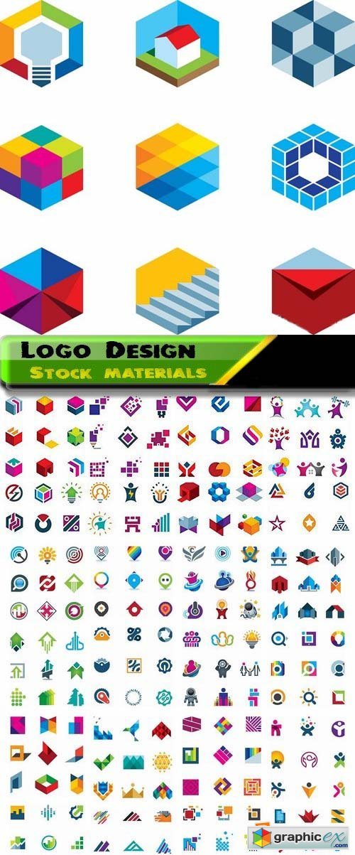 Logo Design in vector Set from stock 30 25xEPS