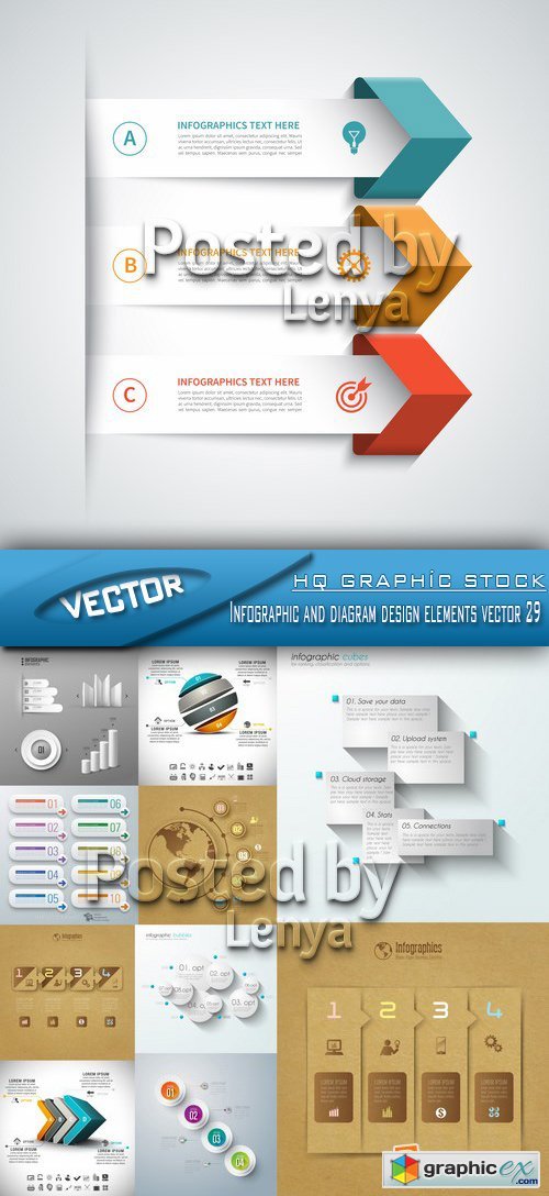 Stock Vector - Infographic and diagram design elements vector 29