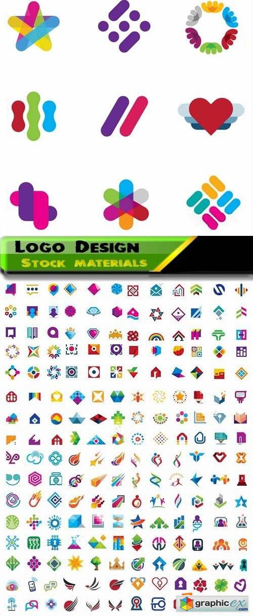 Logo Design in vector Set from stock 32 25xEPS