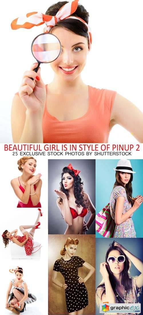 Beautiful Girls in Style of Pinup 2, 25xJPG