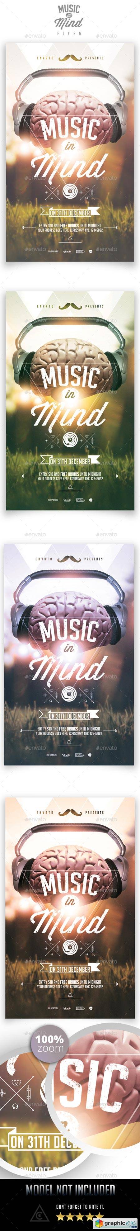Music in Mind Flyer Template 9020350
