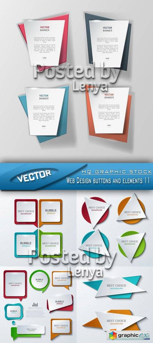 Stock Vector - Web Design buttons and elements 11
